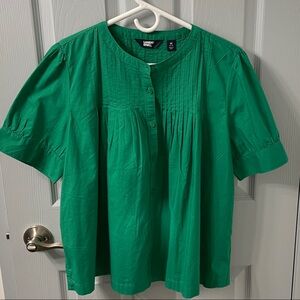 Lands’ End Bright Green Short Sleeve Button Shirt